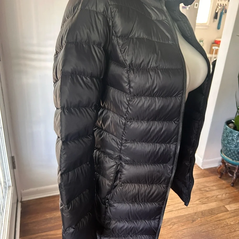 Eddie Bauer Women's Black Down Puffer Jacket Excellent Condition - Picture 5 of 13